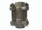CF8M 3PC escolhem o tipo vertical de aço inoxidável da válvula de verificação do fluxo fornecedor
