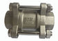 CF8M 3PC escolhem o tipo vertical de aço inoxidável da válvula de verificação do fluxo fornecedor