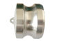Tampão de poeira de aço inoxidável do acoplamento do camlock 304 com a linha do bspt do bsp de DIN2999 ISO228 fornecedor