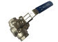 Válvula de bola de aço inoxidável de três maneiras que reduz o tipo furado controle de T de fluxo fornecedor