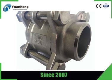 China Material 316 de aço inoxidável da válvula de bola da extremidade 1000PSI 3PC da solda de extremidade fornecedor